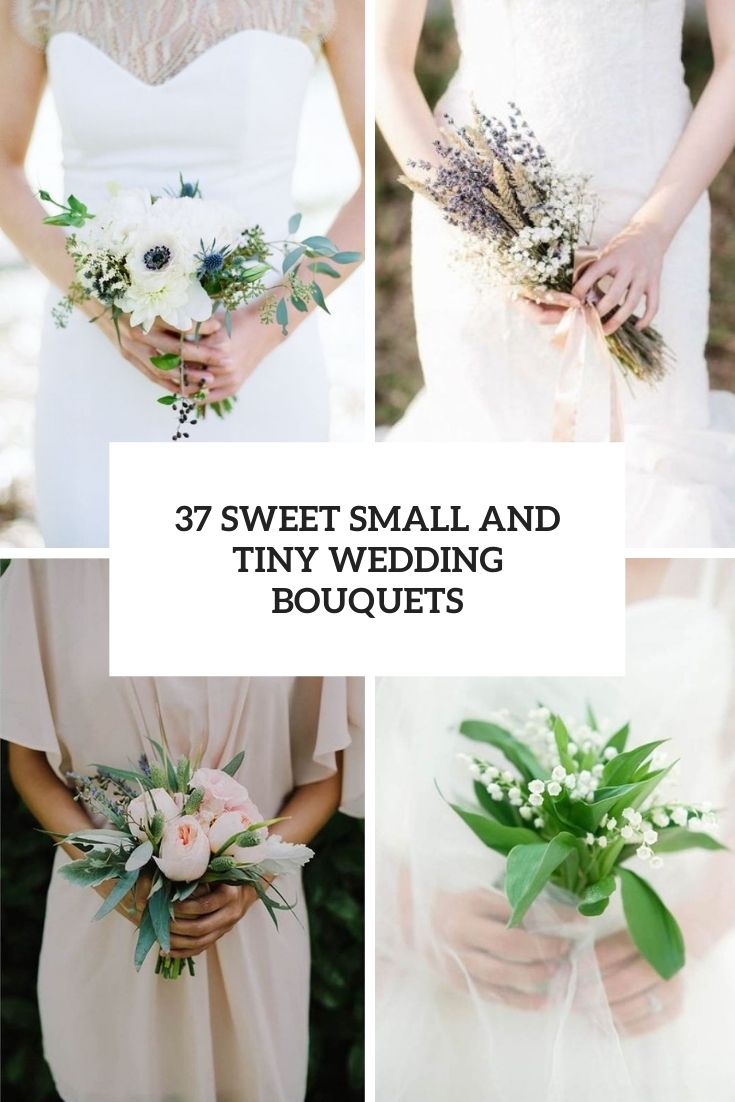 sweet small and tiny wedding bouquets cover