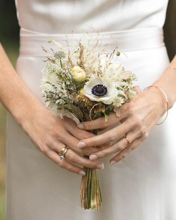 a cute wildflower wedding bouquet