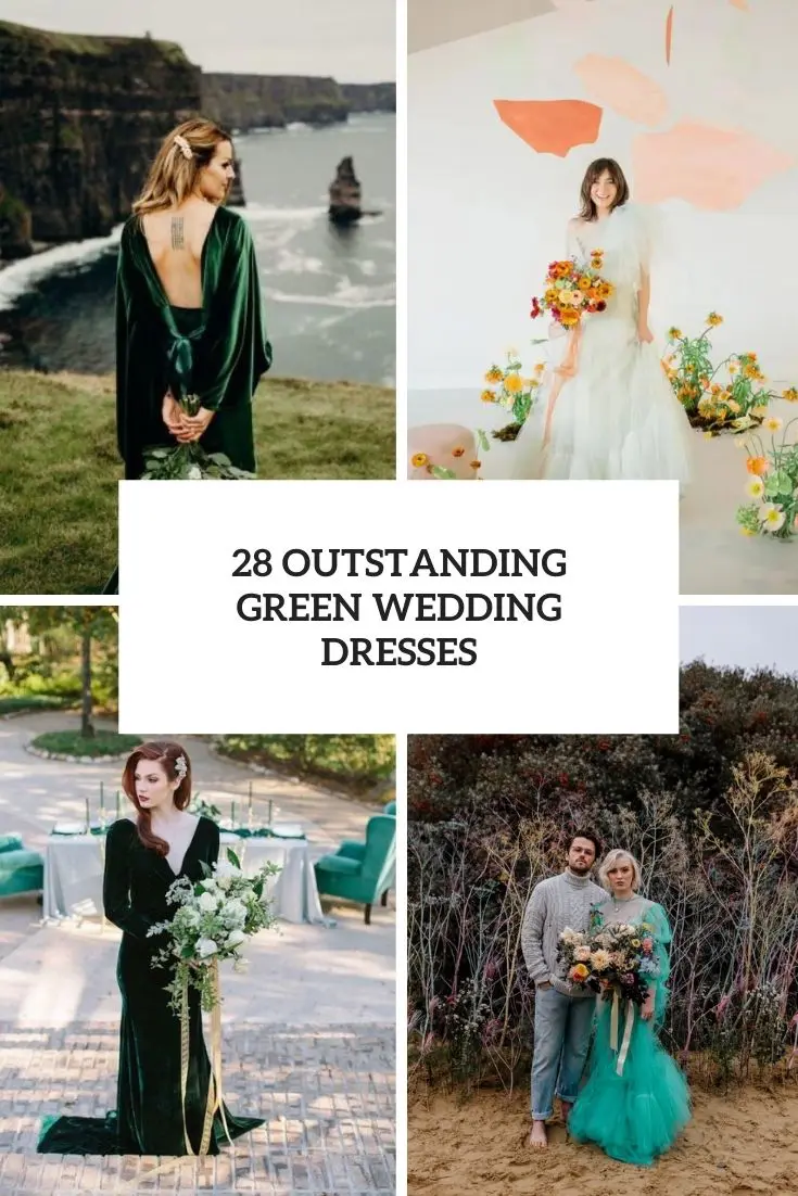 outstanding green wedding dresses cover