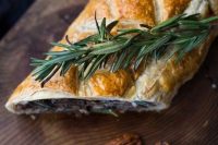 54 a mushroom Wellington with rosemary and pecans is a simple and tasty vegan main dish