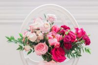 a cute ombre wedding bouquet
