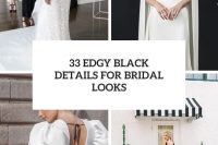 33 edgy black touches for bridal looks cover