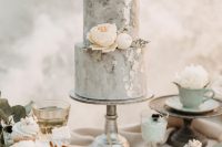 a lovely watercolor wedding cake