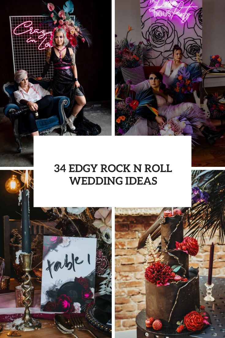 34 Edgy Rock N Roll Wedding Ideas