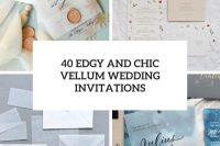 40 edgy and chic vellum wedding invitations cover