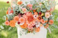 a gorgeous summer wedding bouquet