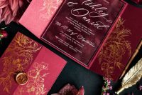 a lovely fall wedding invitation suite