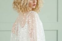 28 a gorgeous embellished capelet like this one will instantly raise your wedding look to a new level making it ultimately glam