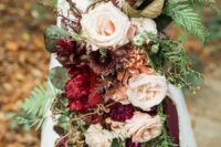 a striking woodland wedding bouquet