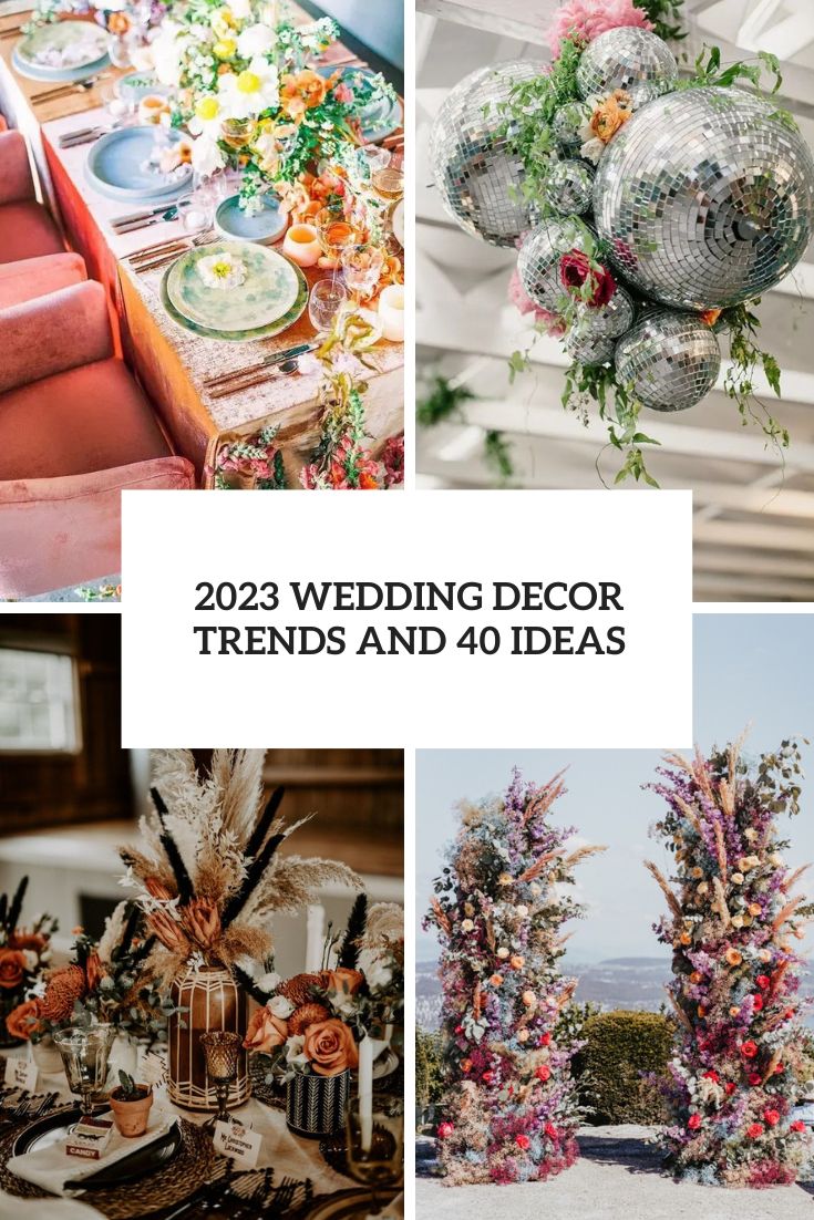 wedding decor trends and 40 ideas cover