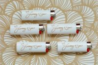 30 custom lighter favors are timeless and can be offered at literally any wedding, just like matches
