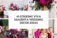 45 striking viva magenta wedding decor ideas cover