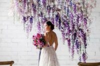 a lovely flower wedding backdrop