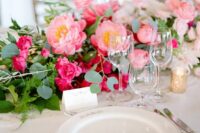 a lovely ombre centerpiece