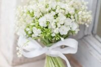 a cute lily of the valley wedding bouquet