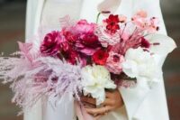 a charming pink wedding bouquet