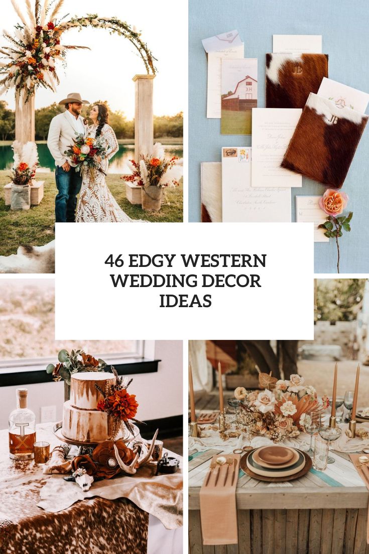 edgy western wedding decor ideas cover