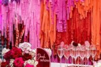a colourful wedding bar design