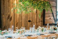 a lovely rustic wedding tablescape