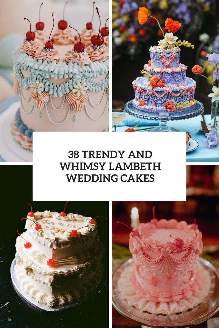 trendy and whimsy lambeth wedding cakes cover
