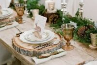 a stylish Christmas wedding tablescape