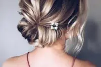 a lovely casual wedding hairstyle