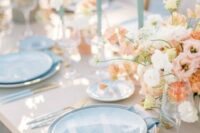a lovely spring wedding tablescape