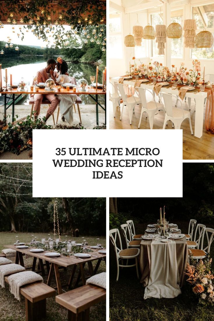 ultimate micro wedding reception ideas cover