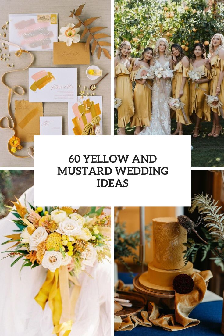 yellow and mustard wedding ideas cover