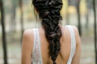 a creative twisted braided hairstyle on long and thick hair for a relaxed look