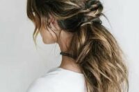 a lovely ponytail for a wedding