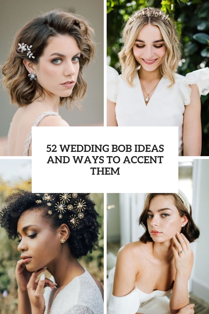 wedding bob ideas and ways to style them cover