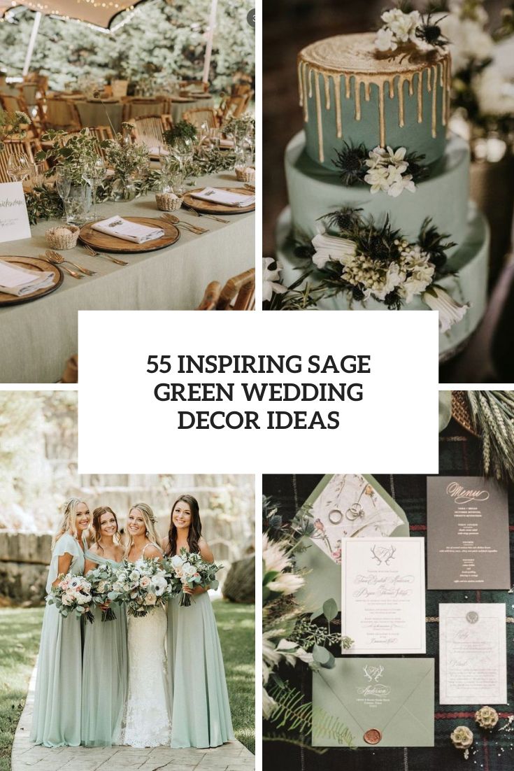 inspiring sage green wedding decor ideas