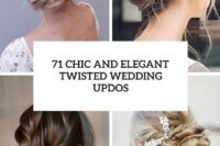 71 chic and elegant twisted wedding updos cover
