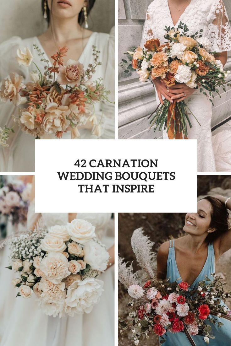 carnation wedding bouquets that inspire cover