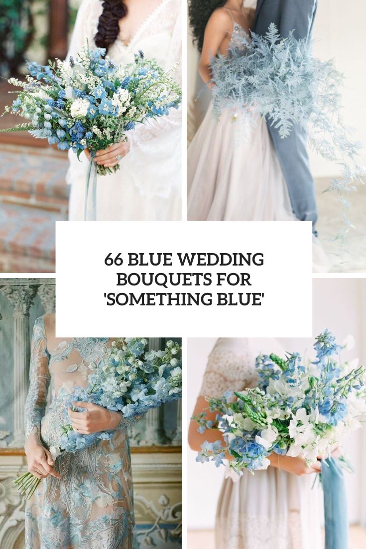 blue wedding bouquets for something blue cover