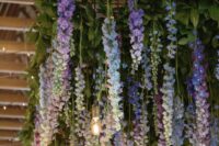 a gorgeous floral wedding chandelier