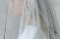 57 a dot veil like this one will add a refined retro touch to your outfit and will make it stand out a lot