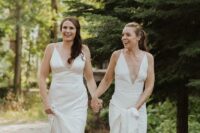 72 modern mermaid wedding dresses with deep and plaunging necklines and one dress with buttons are amazing
