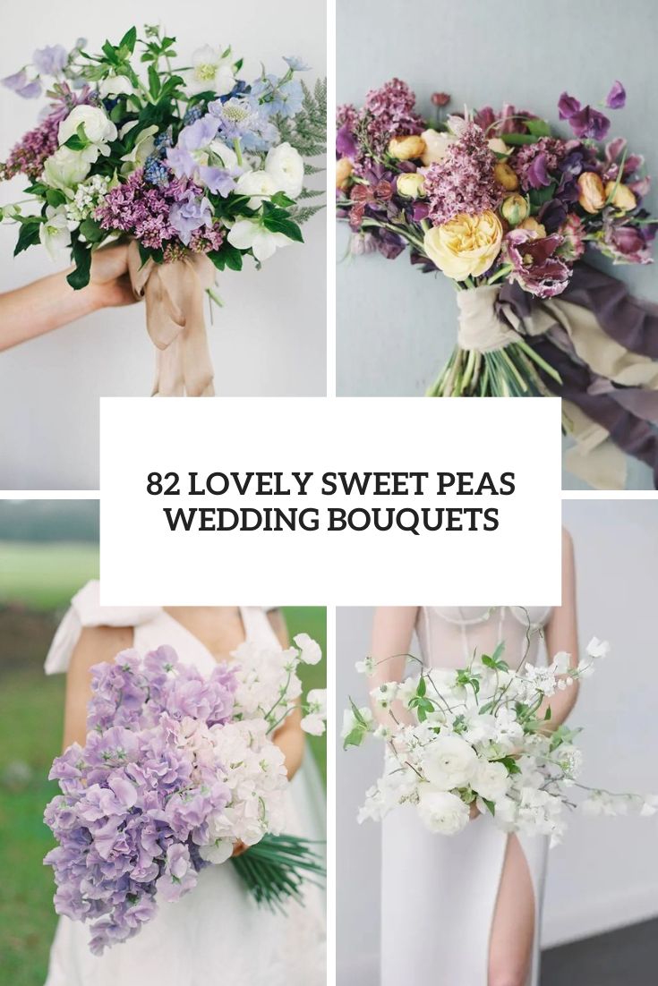lovely sweet peas wedding bouquets cover