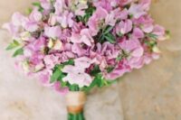 a cute pink wedding bouquet