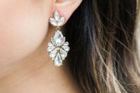 gorgeous crystal earrings makes a statement