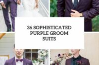 36 sophisticated purple groom suits cover