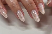 lovely nails with a glossy finish
