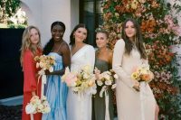 22 lovely mismatching midi and maxi bridesmaid dresses will let every girl choose what she likes and show off her style