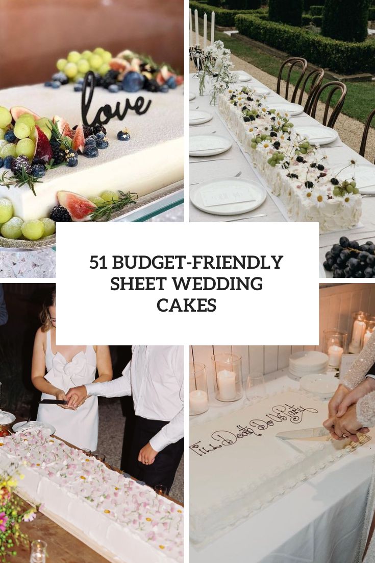 51 Budget-Friendly Sheet Wedding Cakes