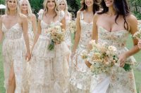 58 dreamy floral print maxi bridesmaid dresses with straps and without are amazing for a summer wedding