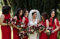 lovely bridesmaids outfits for a fall wedding
