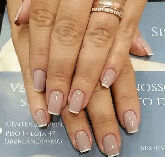 French square nails are classics suitable for any case, you may additionally decorate them as you want or keep them like that