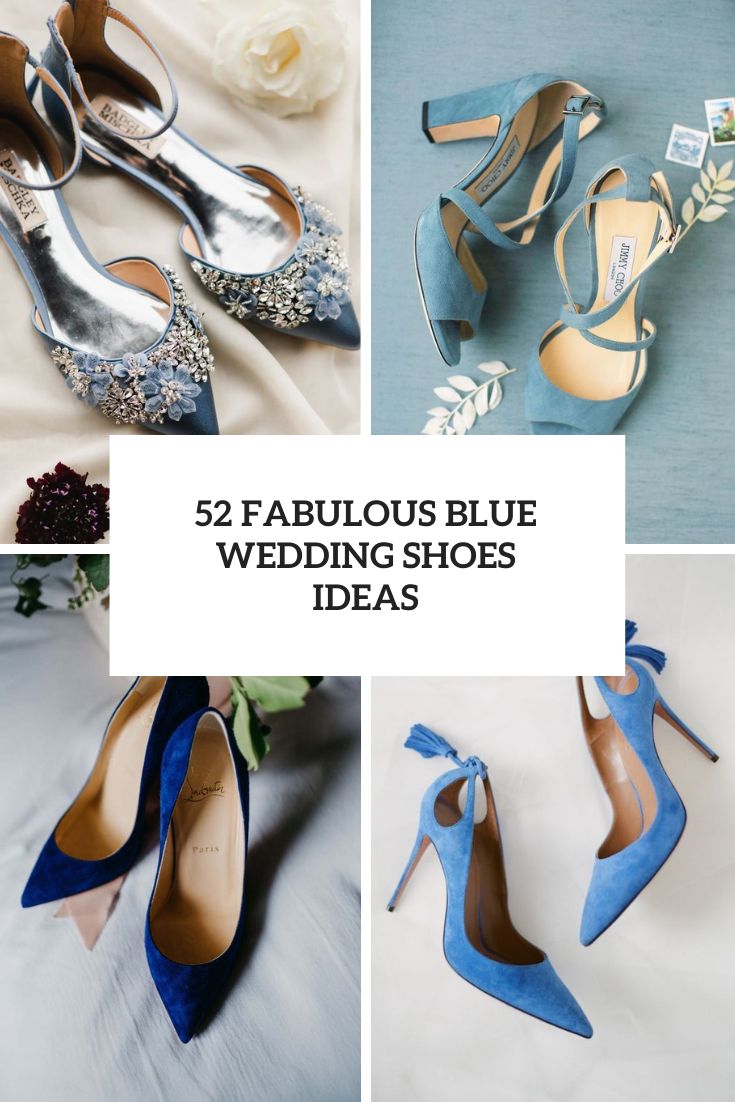 52 Fabulous Blue Wedding Shoes Ideas cover